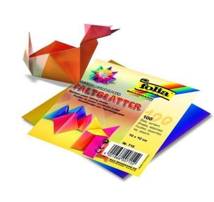 Kniha Sada papírů na Origami 10 x 10 cm - duhové 100 listů 