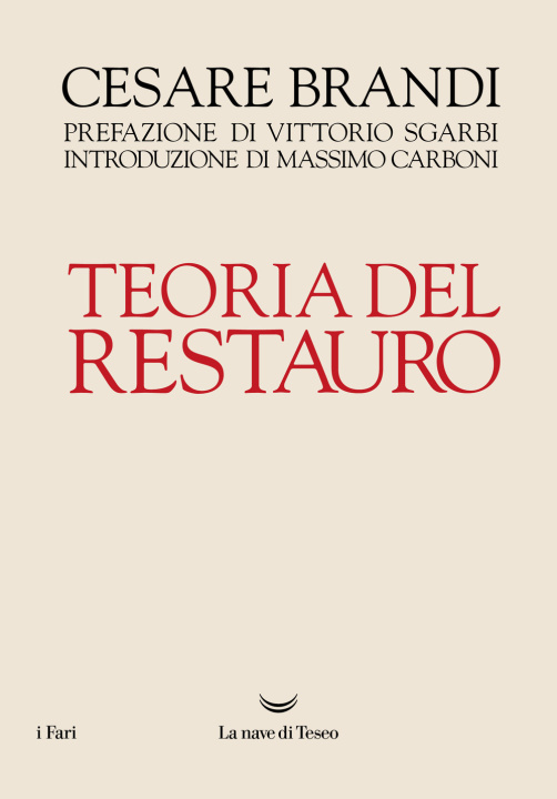 Knjiga Teoria del restauro Cesare Brandi
