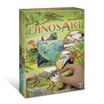 Gioco/giocattolo DinosArt Dino Sand- und Folienkunst 