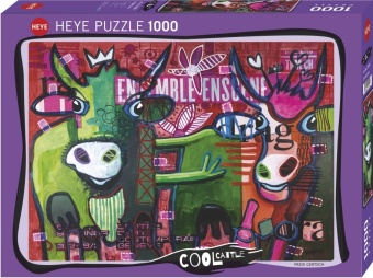 Joc / Jucărie Striped Cows Puzzle Fredi Gertsch