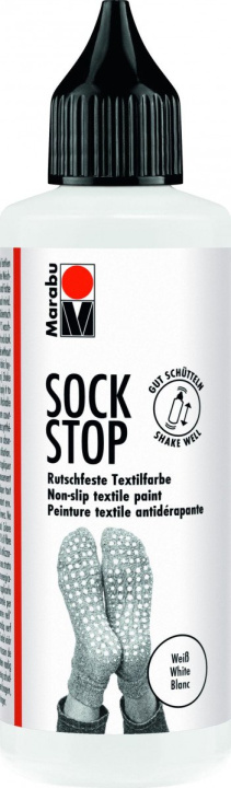Könyv Marabu Sock Stop Protiskluzová barva - bílá 90ml 