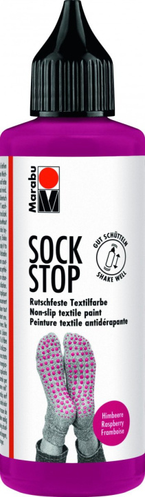 Könyv Marabu Sock Stop Protiskluzová barva - malinová 90ml 