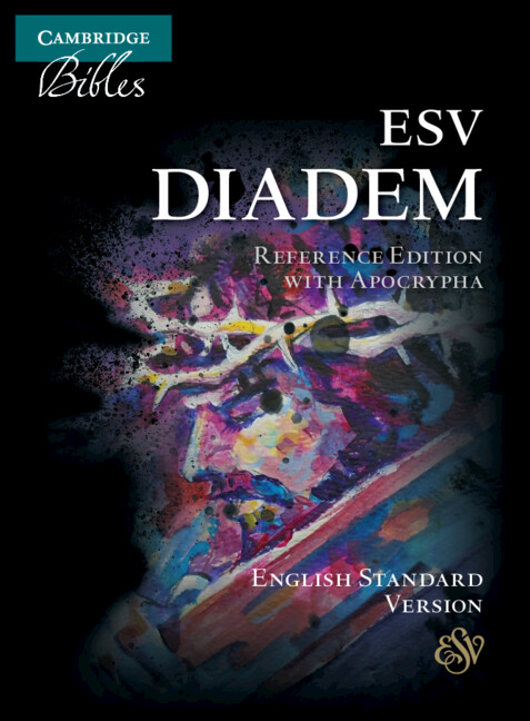 Carte ESV Diadem Reference Edition with Apocrypha, Black Calf Split Leather, Red-letter Text, ES544:XRA 