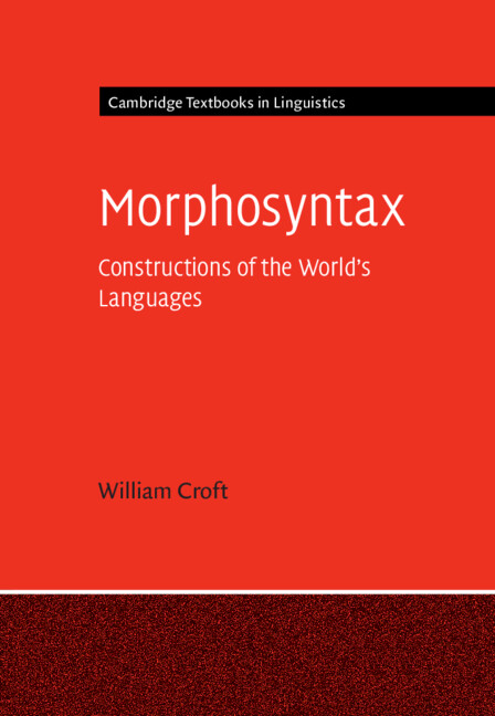 Kniha Morphosyntax William Croft