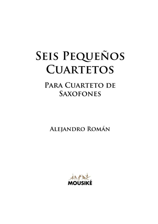 Livro Seis Pequenos Cuartetos Alejandro Román