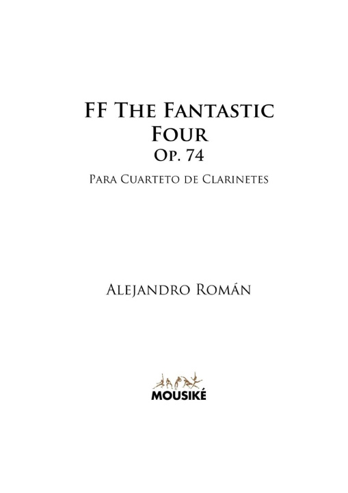 Kniha FF The Fantastic Four, Op. 74 
