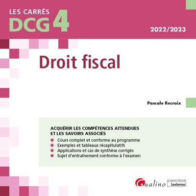 Kniha DCG 4 - Droit fiscal Recroix
