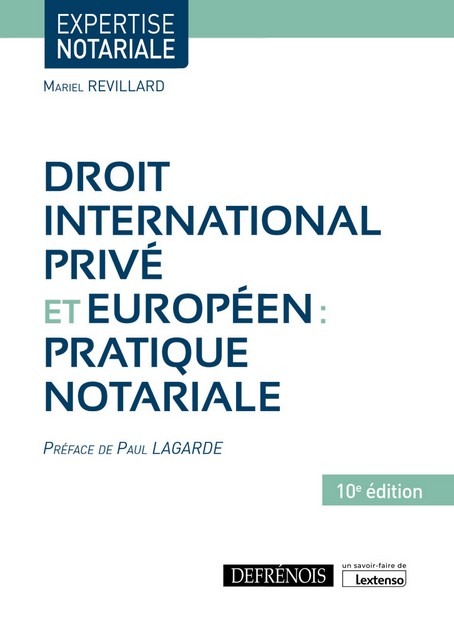 Carte Droit international privé et européen : pratique notariale Revillard