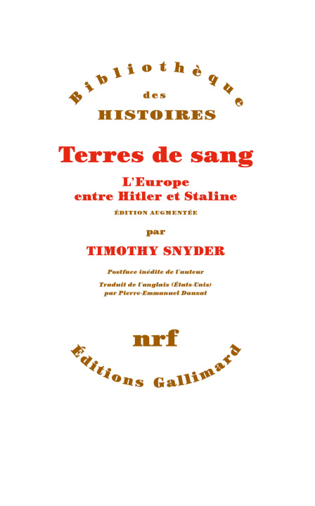 Buch Terres de sang Timothy Snyder
