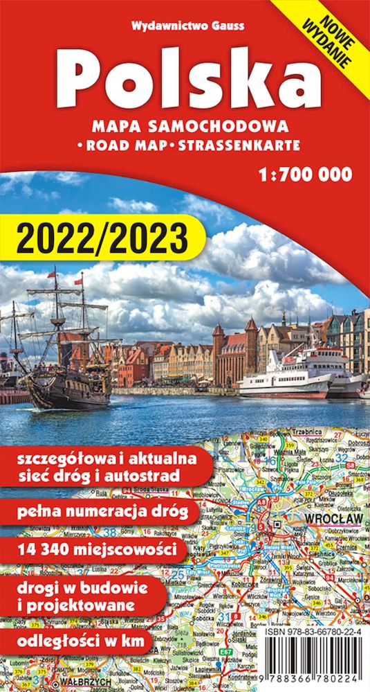 Kniha Mapa Polska 1:700 000 wyd. 5 Opracowanie zbiorowe