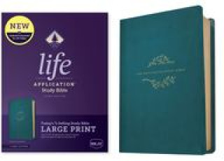 Książka NKJV Life Application Study Bible, Third Edition, Large Print (Red Letter, Leatherlike, Teal Blue) 