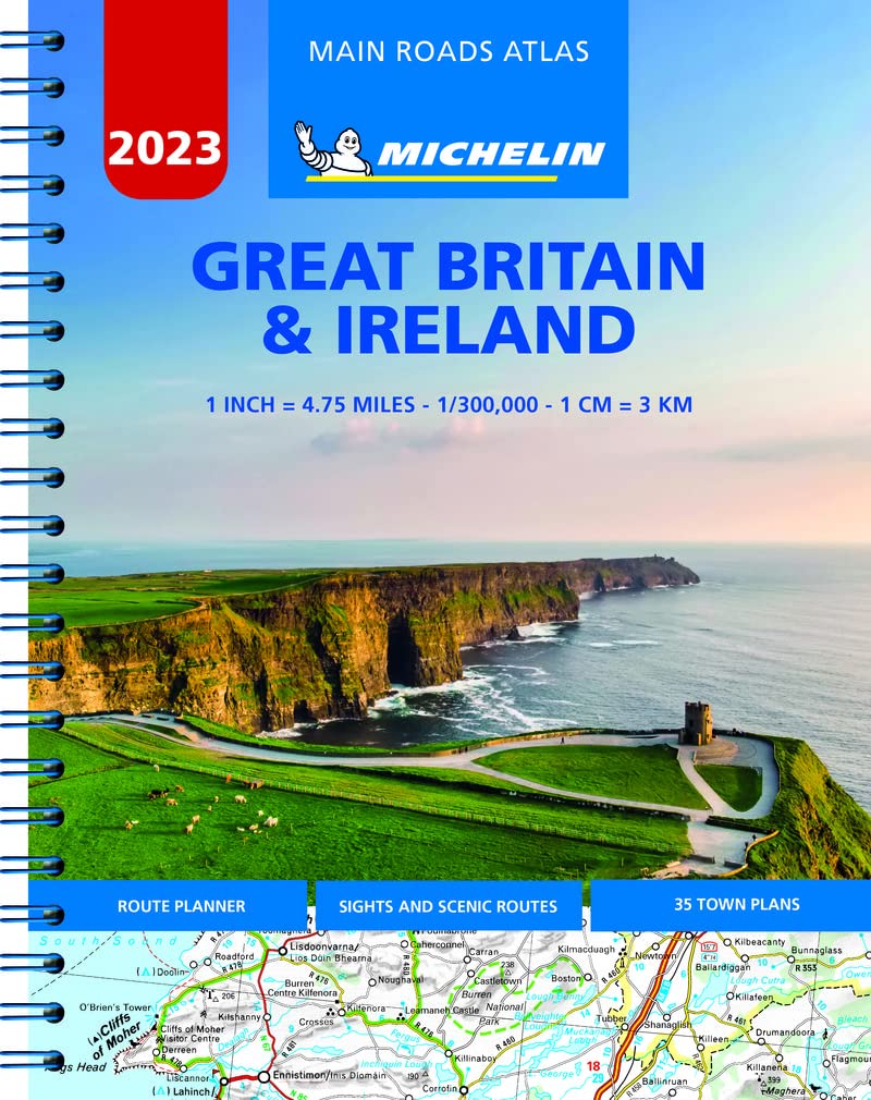 Tlačovina Great Britain & Ireland 2023 - Mains Roads Atlas Michelin