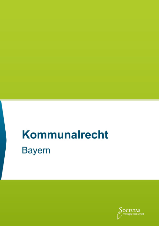 Kniha Kommunalrecht Bayern 
