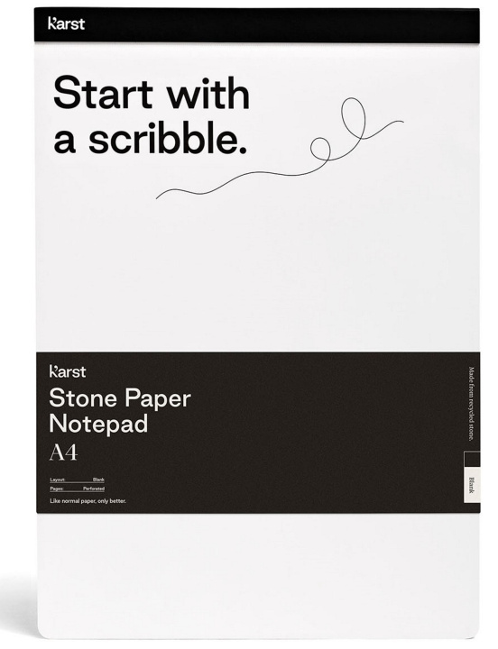 Buch Notepad A4 noir uni Karst