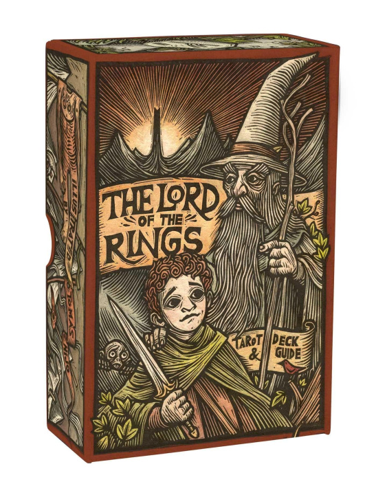 Materiale tipărite Lord of the Rings Tarot Deck and Guide Casey Gilly