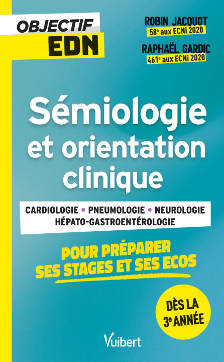 Book Objectif EDN : Sémiologie et orientation clinique pour les stages et les ECOS Jacquot