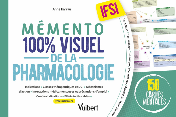 Book Mémento 100% visuel de la pharmacologie IFSI Barrau