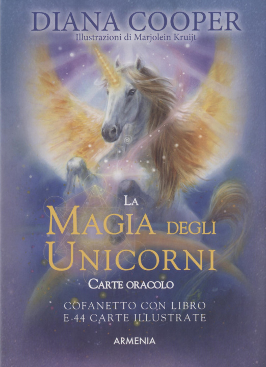 Könyv magia degli unicorni. Carte oracolo Diana Cooper