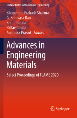Knjiga Advances in Engineering Materials Bhupendra Prakash Sharma