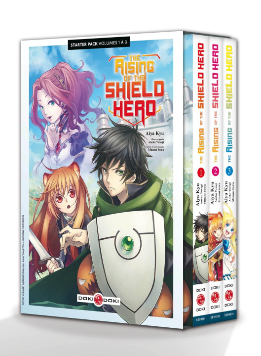 Carte The Rising of the Shield Hero - Starter pack vol. 01-03 