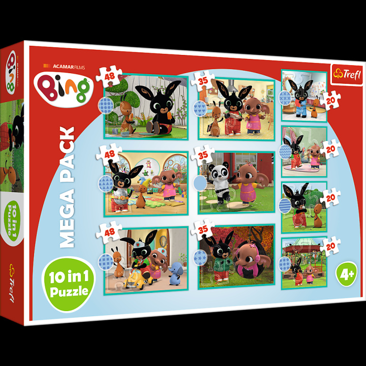 Joc / Jucărie Puzzle Bing a přátelé MEGA PACK 10v1 