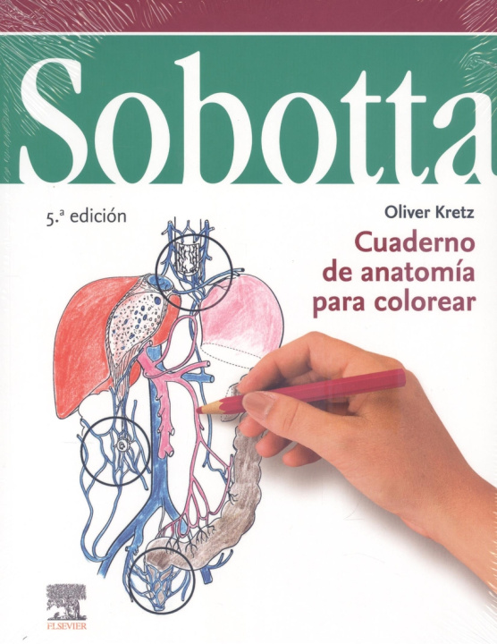 Kniha SOBOTTA. Cuaderno de anatomía para colorear 5ª ED KRETZ