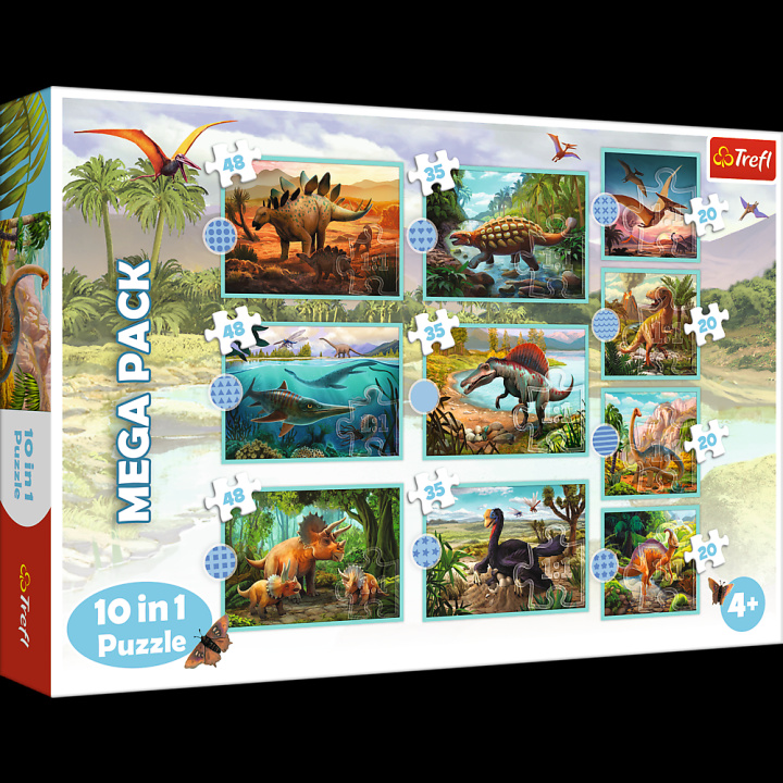 Hra/Hračka Puzzle Dinosauři MEGA PACK 10v1 