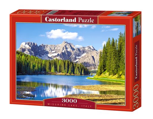 Kniha Puzzle 3000 Jezioro Misurina Włochy C-300198-2 