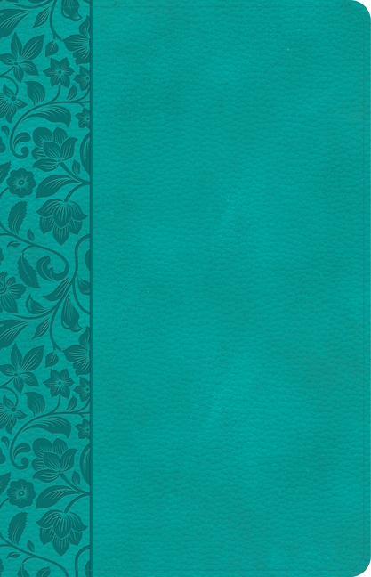 Книга CSB Large Print Personal Size Reference Bible, Teal Leathertouch 