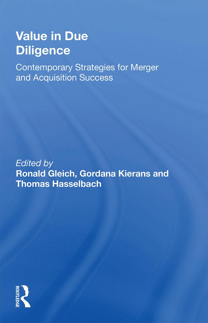 Boek Value in Due Diligence Ronald Gleich