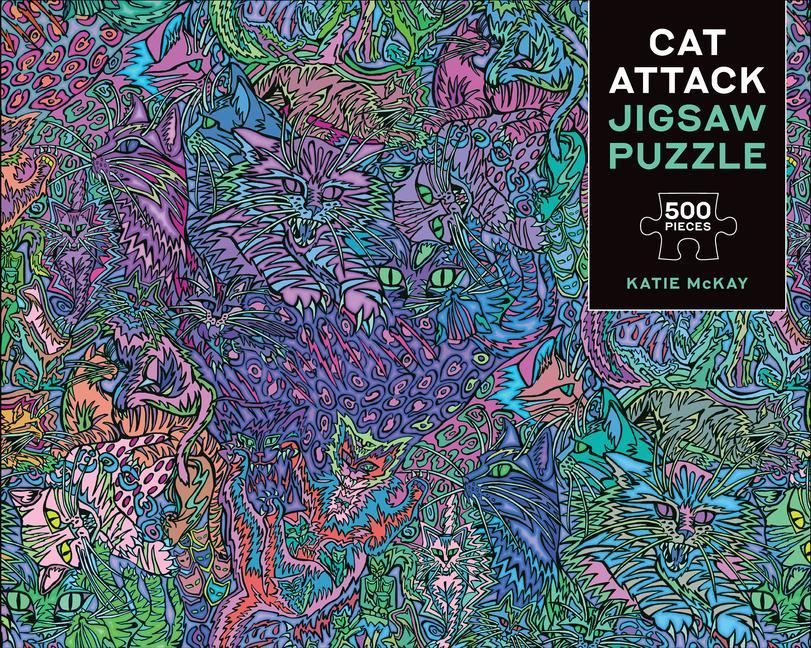 Játék Cat Attack 500-Piece Jigsaw Puzzle 