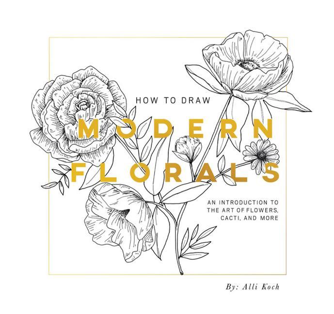 Kniha How To Draw Modern Florals (Mini) 