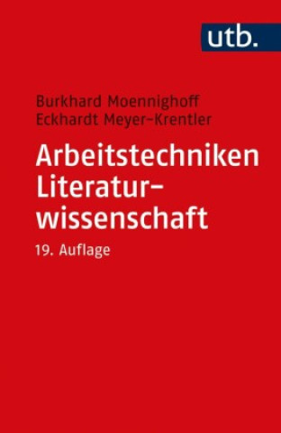 Knjiga Arbeitstechniken Literaturwissenschaft Eckhardt Meyer-Krentler