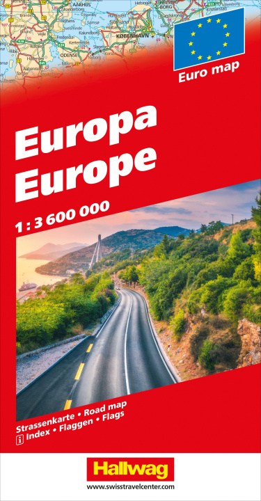 Tlačovina Europa Strassenkarte 1:3,6 Mio. 