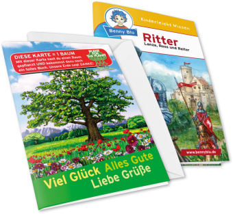 Kniha Benny Blu - Set Glückwunschkarte Motiv Baum + Wissensbuch Ritter, m. 1 Beilage Petra Stubenrauch
