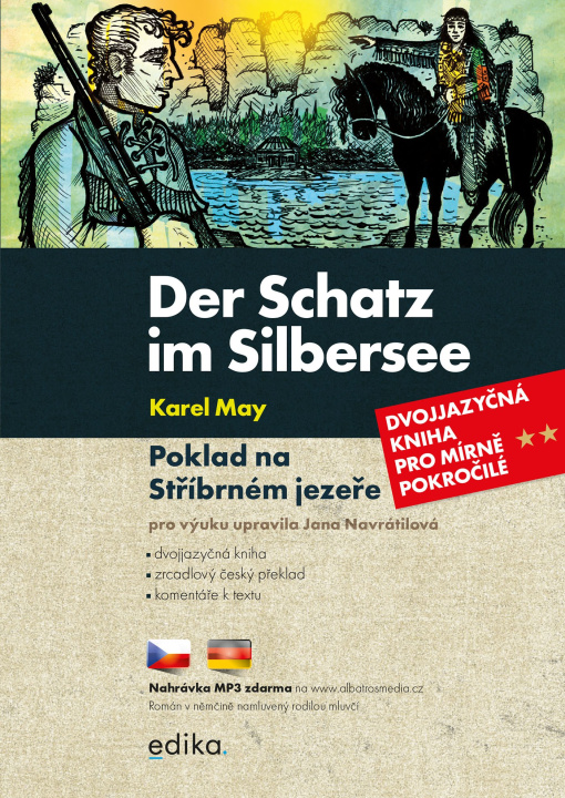 Kniha Der Schatz im Silbersee Poklad na Stříbrném jezeře Karel May
