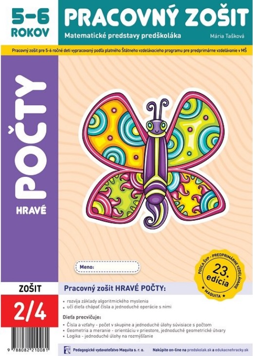 Kniha Hravé počty - Pracovný zošit 5-6 rokov Mária Tašková