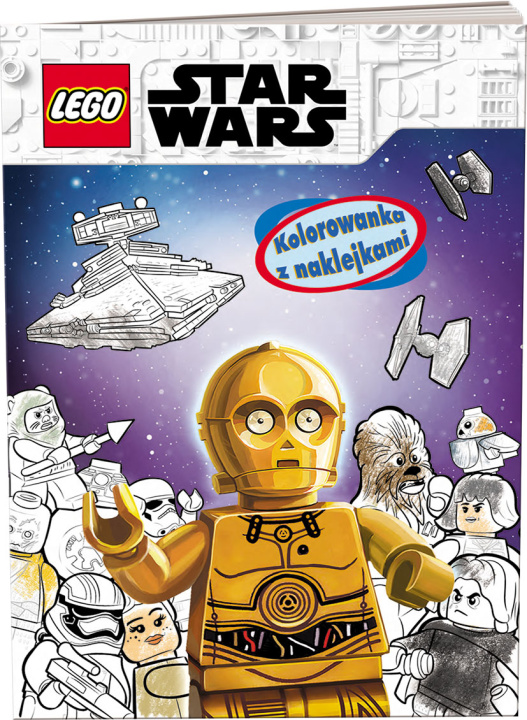 Book Lego Star Wars Kolorowanka z naklejkami NA-6301 Opracowanie zbiorowe
