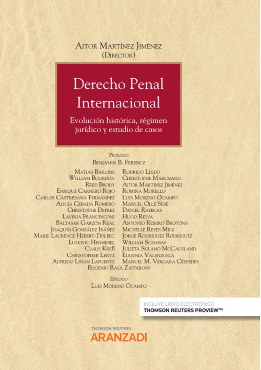Kniha Derecho Penal Internacional (Papel + e-book) AITOR MARTINEZ JIMENEZ