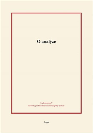 Könyv O analýze Tomáš Holeček
