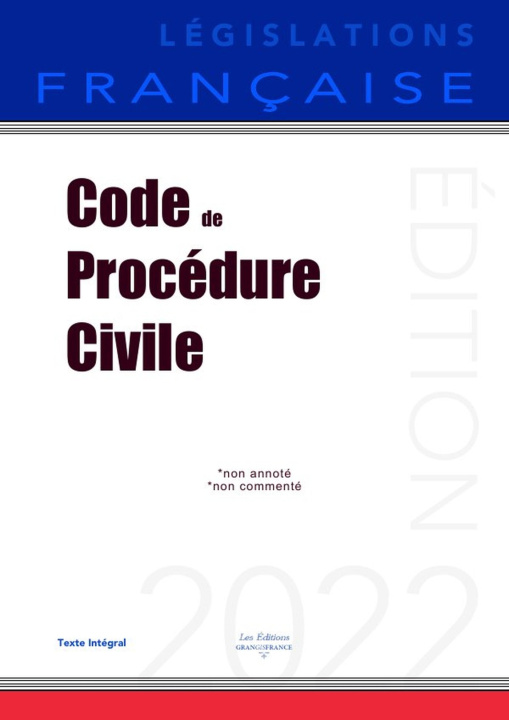 Knjiga Code de procédure civile LÉGISLATIONS FRANÇAISE