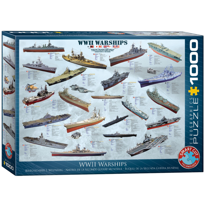 Játék Puzzle 1000 WW II Warships 6000-0133 