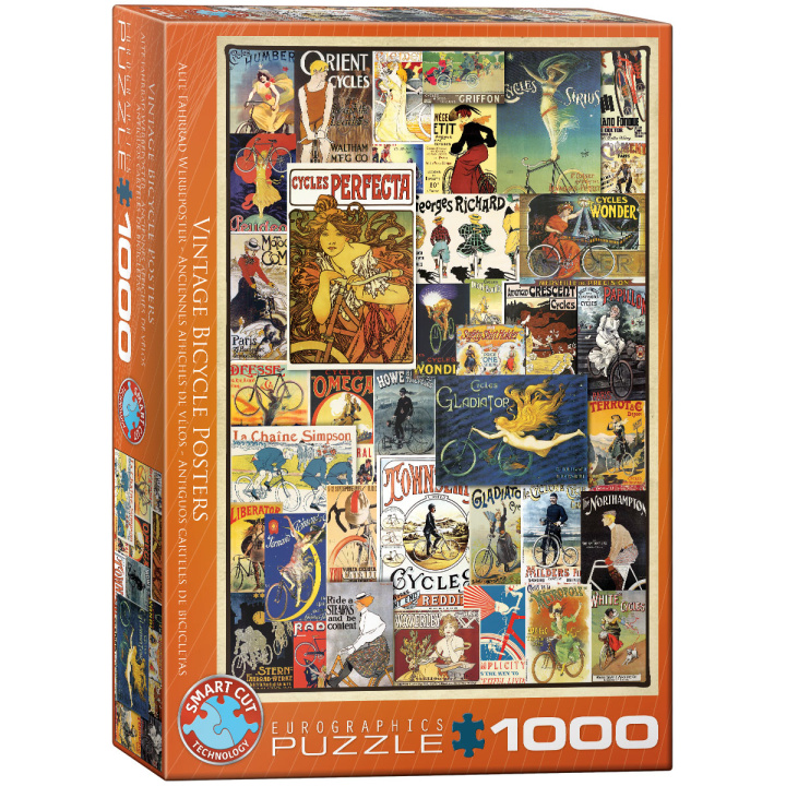 Könyv Puzzle 1000 Vintage Bicycle Posters 6000-0756 
