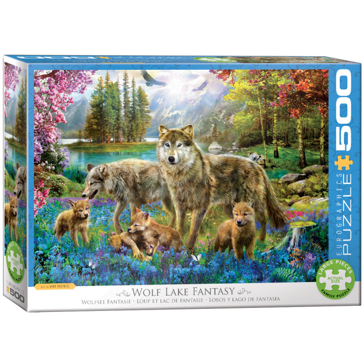 Joc / Jucărie Puzzle 500 Wolf Lake Fantasy 6500-5360 