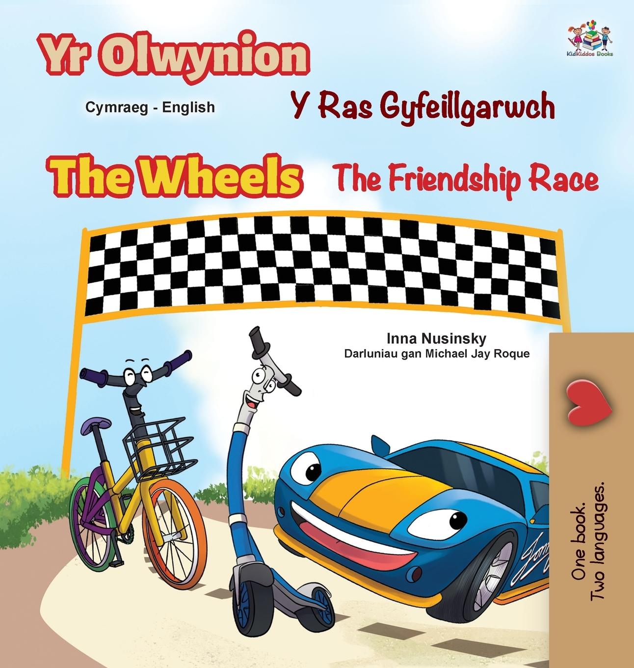 Carte Wheels The Friendship Race (Welsh English Bilingual Book for Kids) Kidkiddos Books