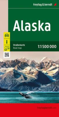Tlačovina Alaska, Straßenkarte 1:1.500.000, freytag & berndt 