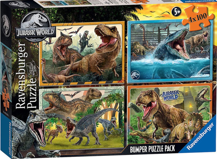Carte Puzzle 2D 4x100 Jurassic World Bumper Pack 5619 