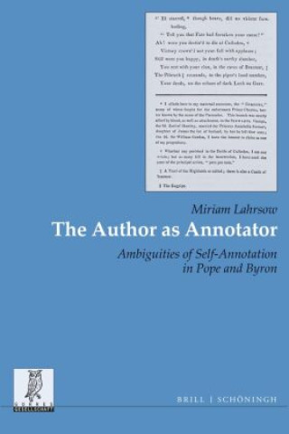 Knjiga The Author as Annotator Miriam Lahrsow