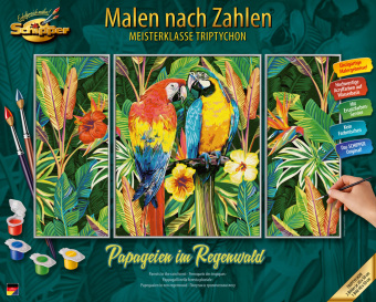 Joc / Jucărie MNZ - Papageien im Regenwald (Triptychon) 
