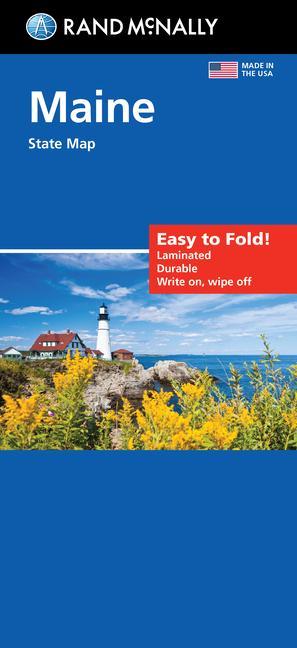 Drucksachen Rand McNally Easy to Fold: Maine State Laminated Map 